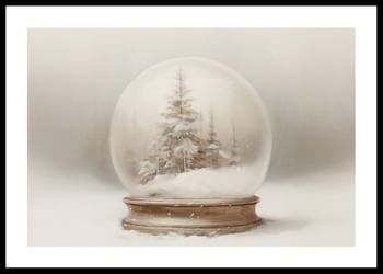 Poster Winter Magic Snow Globe