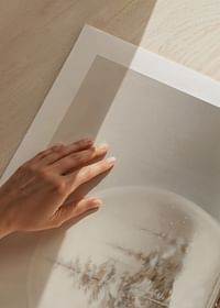 A poster that captures the stillness of winter in a beautiful snow globe-5