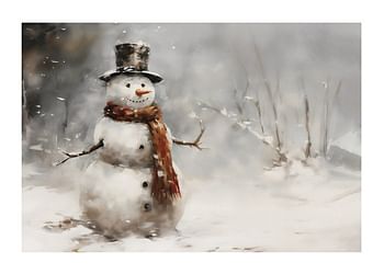 Affiche Charming Snowman