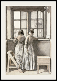 At A Window In The Artist’s Studio By Christoffer Wilhelm Eckersberg-4