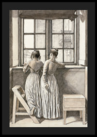 At A Window In The Artist’s Studio By Christoffer Wilhelm Eckersberg-6