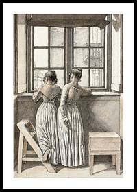 La o fereastră în atelierul artistului de Christoffer Wilhelm Eckersberg-0