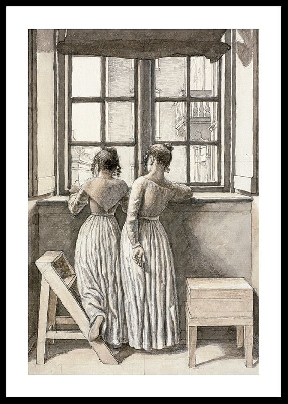 La o fereastră în atelierul artistului de Christoffer Wilhelm Eckersberg-12