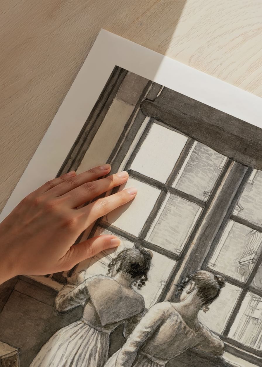 La o fereastră în atelierul artistului de Christoffer Wilhelm Eckersberg-12