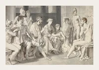 Odysseus at Alcinous's Tells of His Life By Christoffer Wilhelm Eckersberg-5