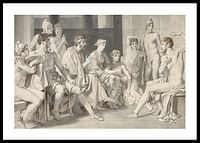 Odyseus s Alkinoom rozpráva o svojom živote Christoffer Wilhelm Eckersberg-0
