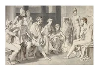 Odysseus at Alcinous's Tells of His Life By Christoffer Wilhelm Eckersberg-3