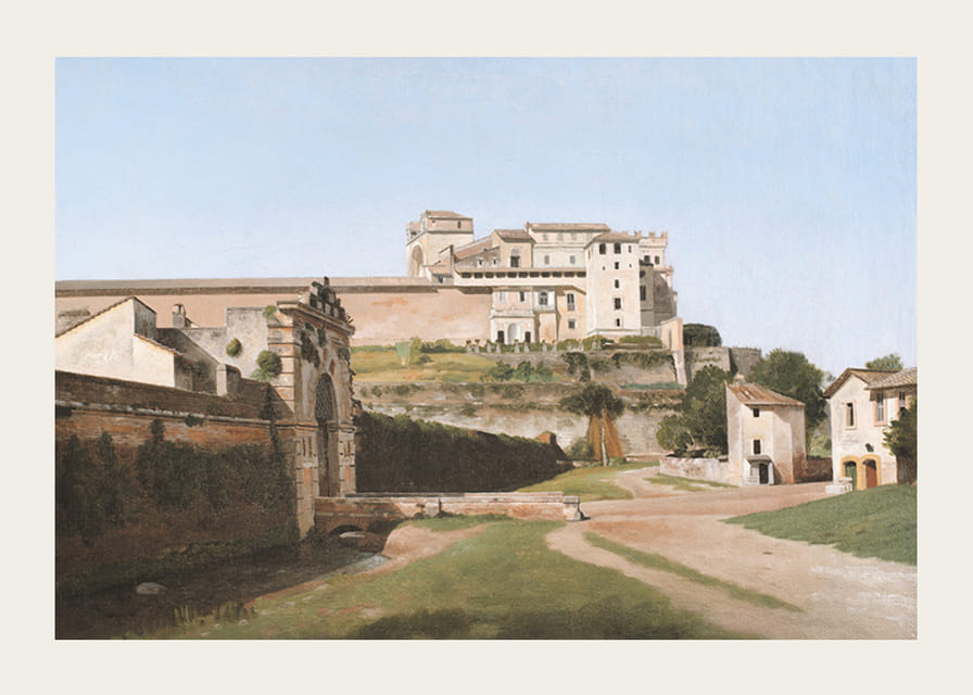 Porta Angelica a časť Vatikánu Christoffer Wilhelm Eckersberg-12