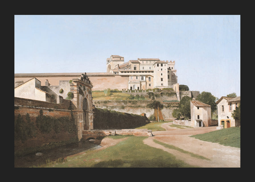 Porta Angelica a časť Vatikánu Christoffer Wilhelm Eckersberg-12