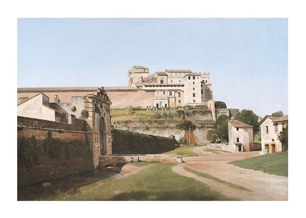 Plagát Porta Angelica And Part Of The Vatican By Christoffer Wilhelm Eckersberg