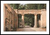 Uitzicht op de tuin van de Villa Borghese in Rome door Christoffer Wilhelm Eckersberg-0