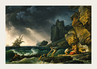 Stormy Seas With Castaways By Claude Joseph Vernet-5