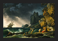 Stormy Seas With Castaways By Claude Joseph Vernet-7