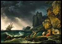 Stormy Seas With Castaways By Claude Joseph Vernet-8