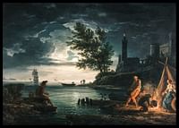 Štyri časy dňa - noci Claude Joseph Vernet-2