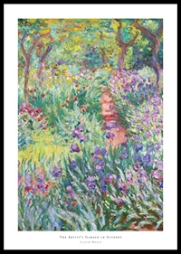 The Artist’s Garden in Giverny By Claude Monet-0