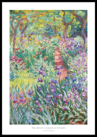The Artist’s Garden in Giverny By Claude Monet-0