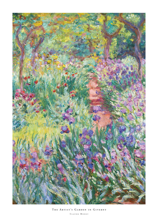 Poster The Artist’s Garden in Giverny By Claude Monet