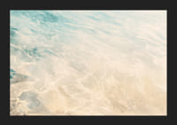 A poster of the sun's reflections on soft ocean waves and light sandy bottom-5