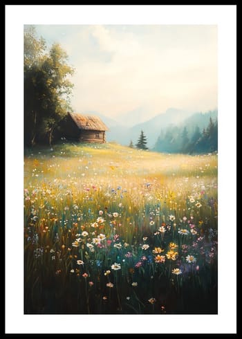 Plakat Cabin In Countryside Bloom