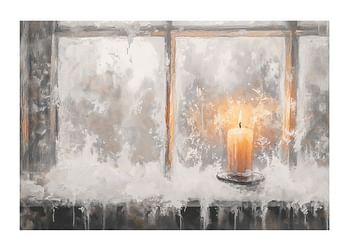 Poster Warm Glow On A Snowy Day