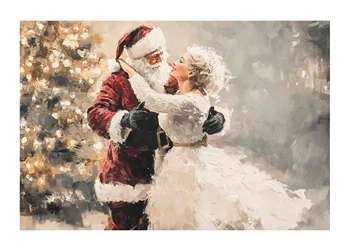 Poster Holiday Romance Dance With Santa