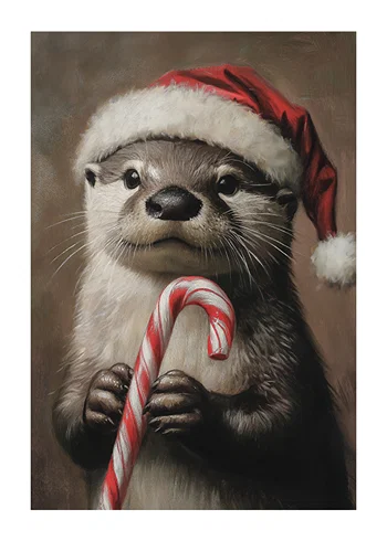 Poster Otterly Adorable Christmas