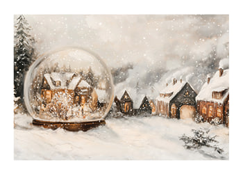 Poster Snow Globe Reflections