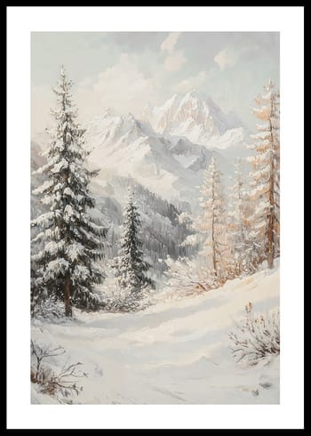 Poster Whispers Of Winter In The Alps