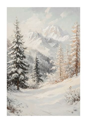 Poster Whispers Of Winter In The Alps