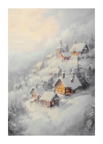 Plagát Silent Night in The Snowy Hills