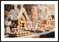  En poster som fångar julens bakglädje med pepparkakshus-0