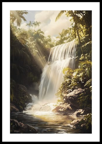 Plakat Jungle Mystic Waterfall