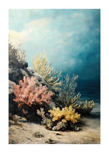 Poster Mystical Coral Bloom