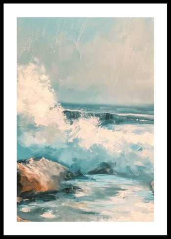 Juliste Crashing Ocean Waves