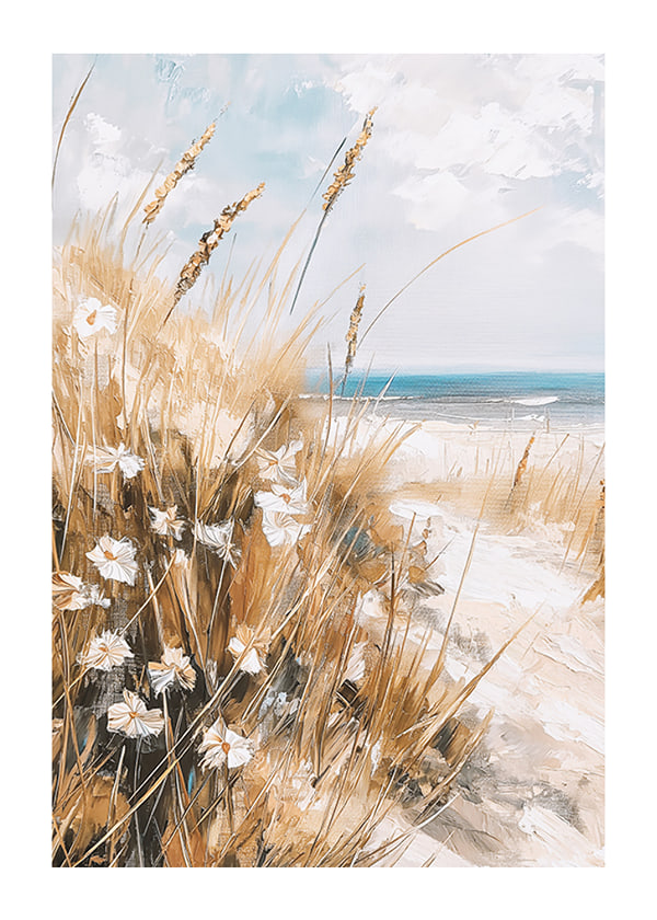 Póster Coastal Wildflowers
