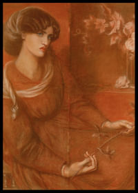 Mariana door Dante Gabriel Rossetti-2