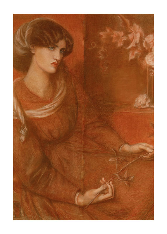 Mariana door Dante Gabriel Rossetti-12