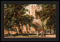 Harborne Church, Near Birmingham By David Cox-6