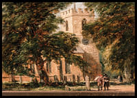 Harborne Church, nær Birmingham af David Cox-2
