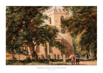 Poster Harborne Church, Near Birmingham By David Cox