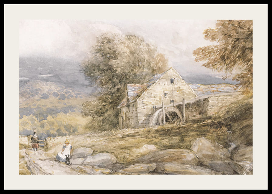Overshot Mill, Severný Wales David Cox-12