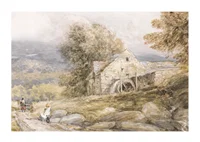 Overshot Mill, North Wales By David Cox-3