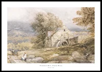 Overshot Mill, North Wales By David Cox-0