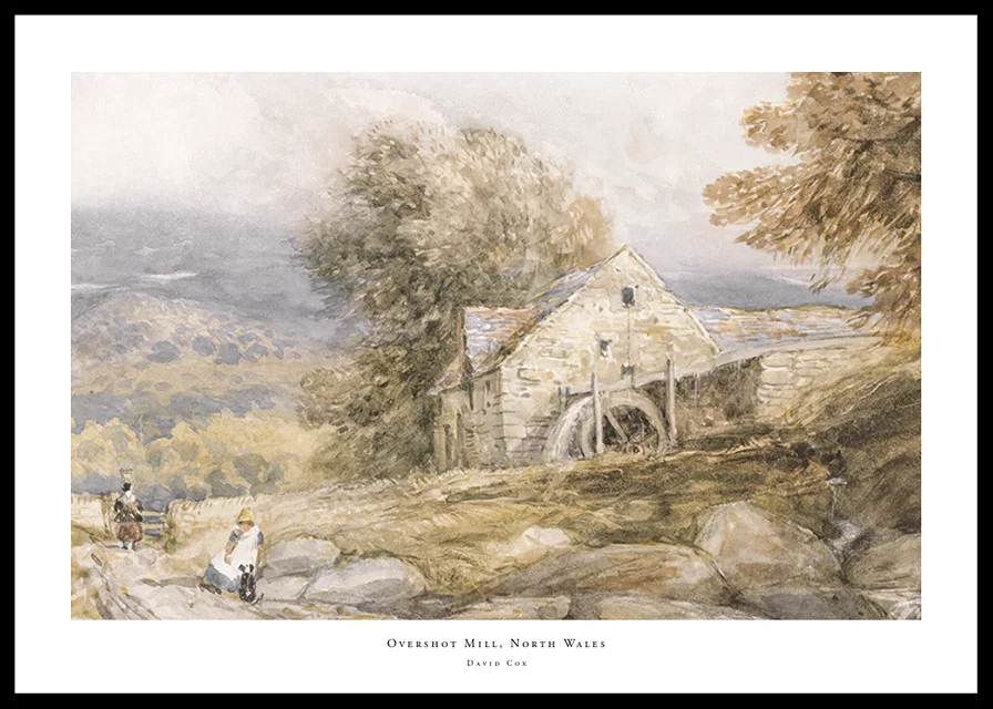 Overshot Mill, North Wales By David Cox-12
