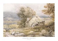 Overshot Mill, North Wales By David Cox-1