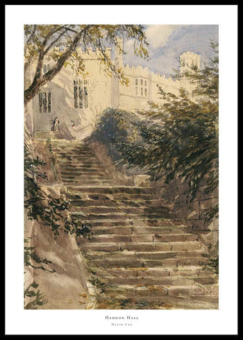 Poster Haddon Hall By David Cox