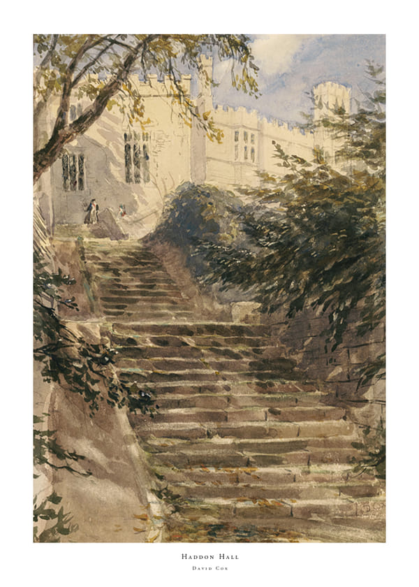 Plakatas Haddon Hall By David Cox