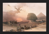 Aanpak van de Simoom. Woestijn van Gizeh door David Roberts-7