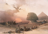 Approach Of The Simoom. Desert Of Gizeh By David Roberts-9